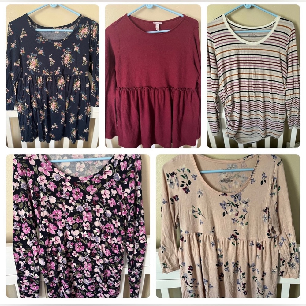5 shirt maternity bundle